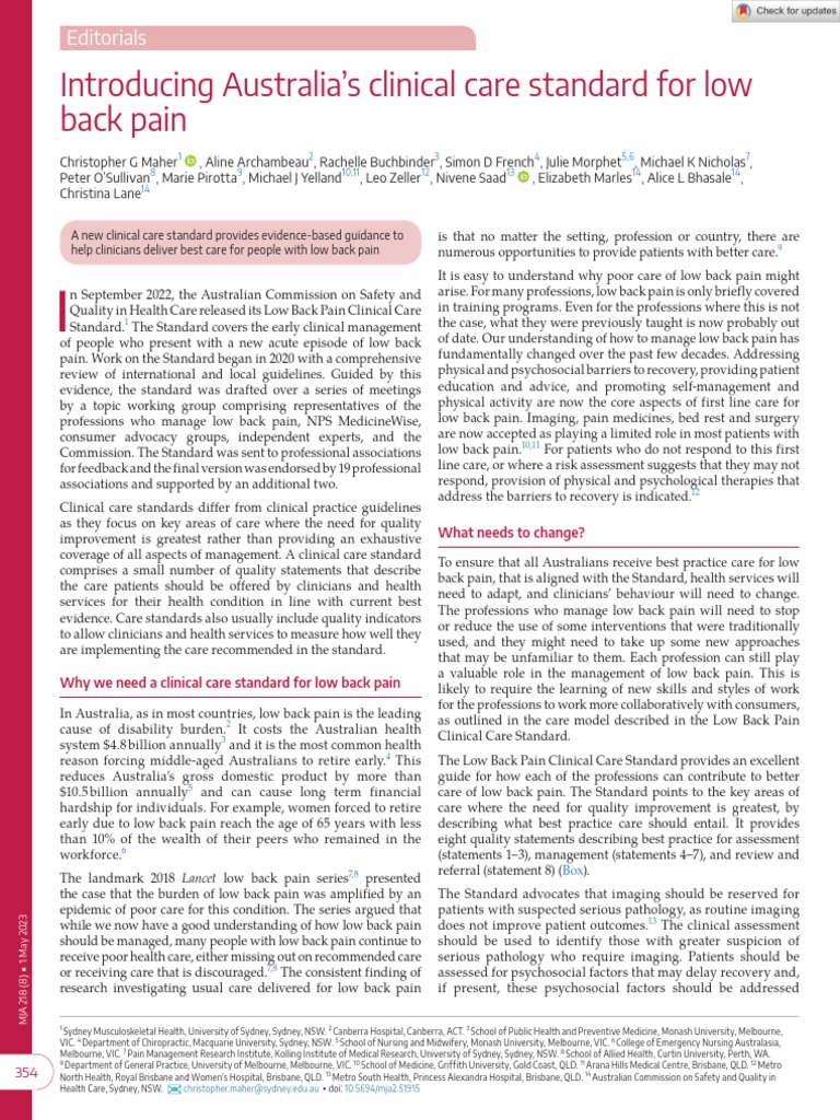 Medical Journal of Australia 2023 Maher Introducing Australia S