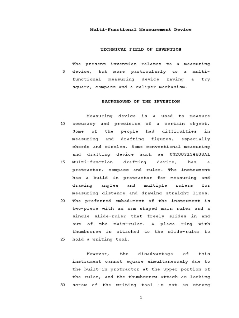 Multi Functional Measuring Device 2 Pdf Compass Manufactured Goods