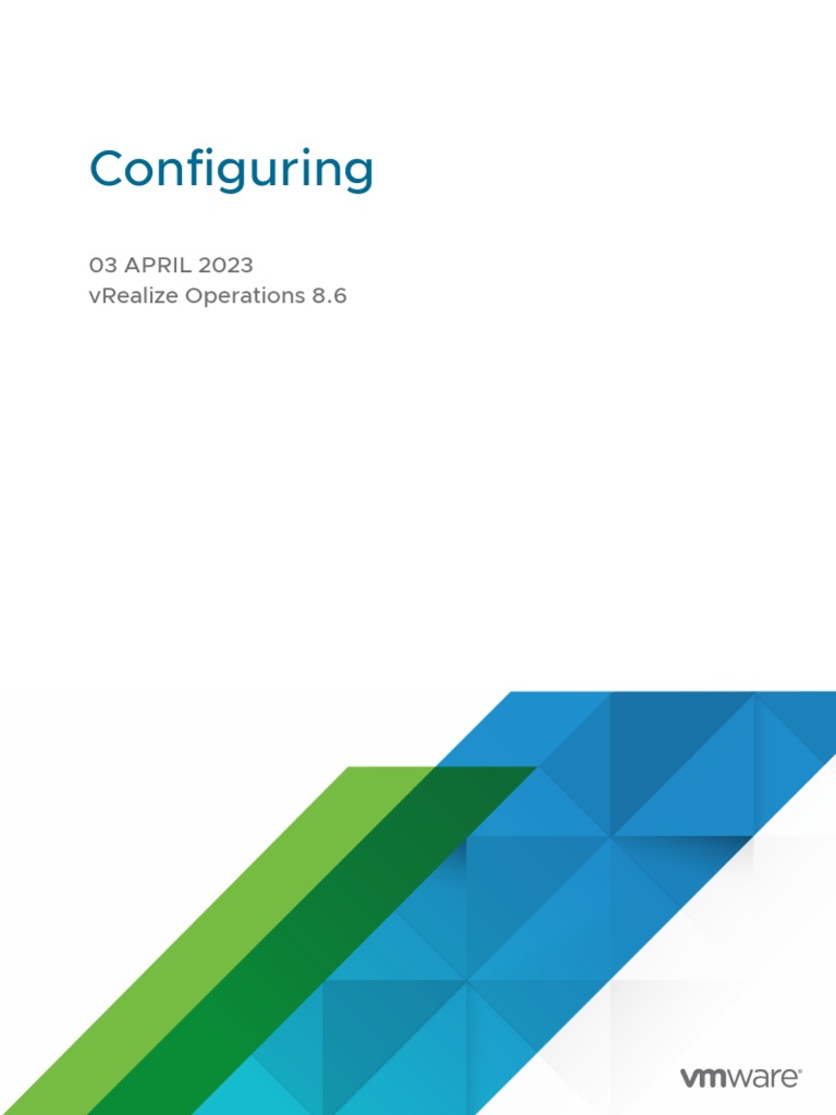 Vrealize Operations 86 Config Guide | PDF | Cloud Computing | Virtual ...