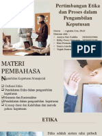 Pertimbangan Etika Dan Proses Dalam Pengambilan Keputusan - PPT Kel 2