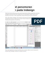 Membuat Penomoran Halaman Pada Indesign