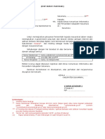 Format Surat Permohonan Sub Domain-SUKAMARA