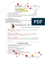 Thesis Statement + Basic Writing Structure