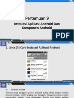 Pertemuan 9: Instalasi Aplikasi Android Dan Komponen Android