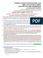 Panduan Dan Formulir TOEFL ITP