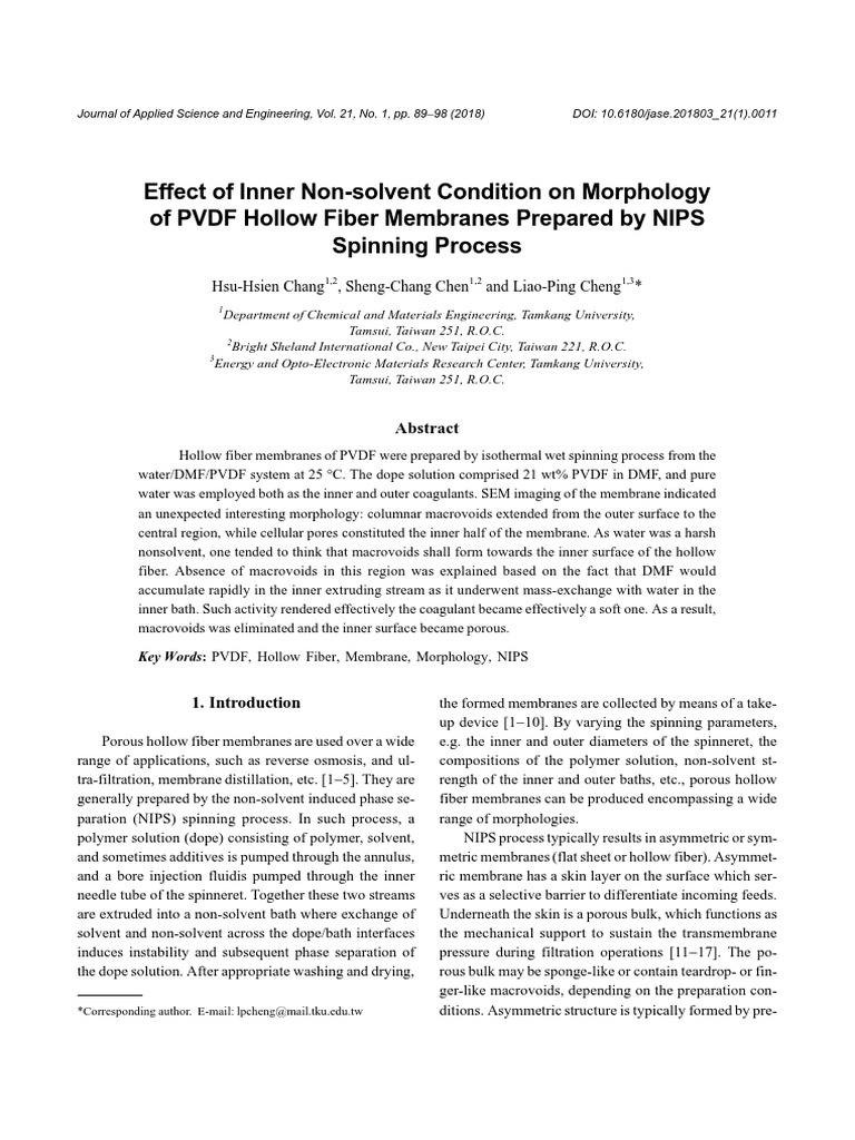 NIPS 중공사막 PDF Gel Chemistry