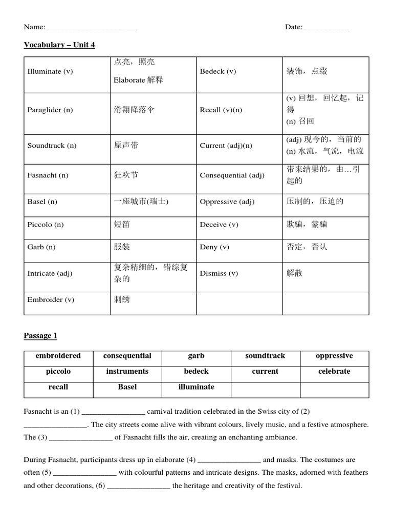 Vocabulary 3 Mid Year Meaning As PDF