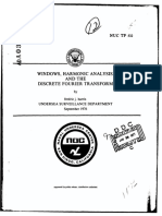 Windows, Harmonic Analysis, Discrete Fourier Transform: and The