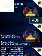 Pertemuan K-5 Bahasa Indonesia (DISKUSI) ARS UNIVERSITY