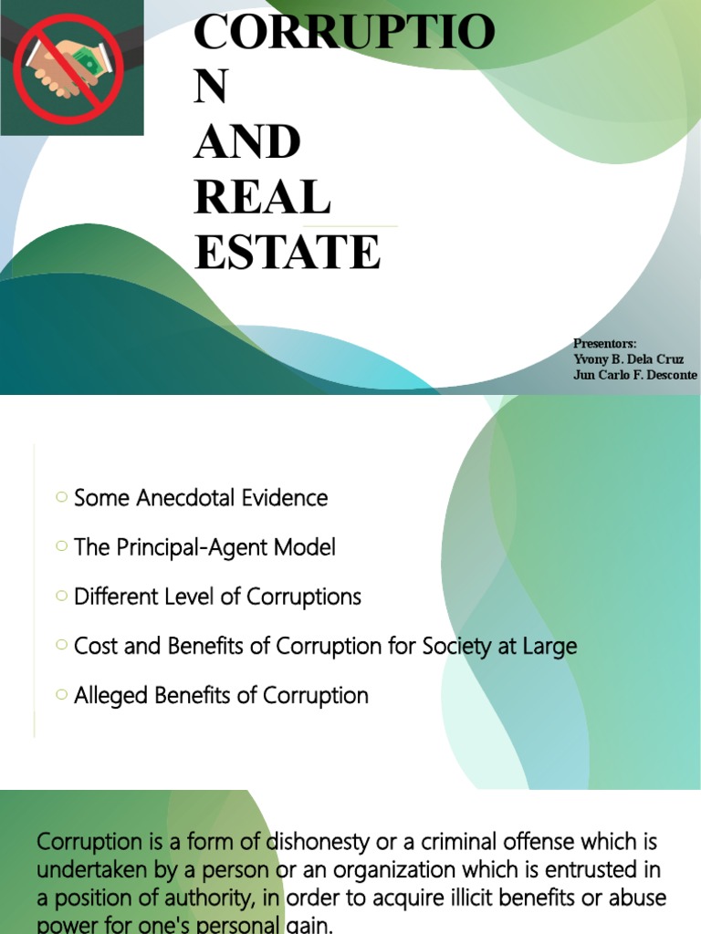 Corruption & Real Estate | PDF | Corruption | Economies