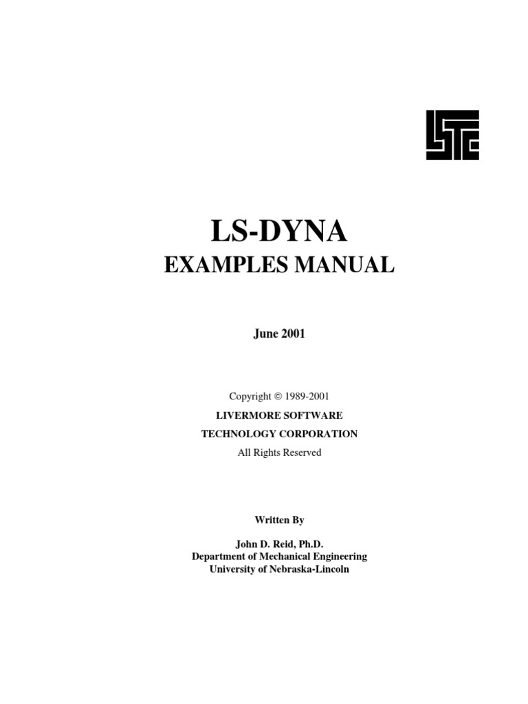Ls Dyna Examples Manual Written by | PDF | Gases | Heat
