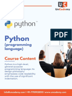 Uncodemy's Python (Programming Language) Course Module