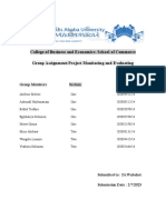 Monitorring and Evaluation Assignment 1