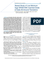 Simulation-Based Study of Low Minimum Operating Voltage SRAM With Inserted-Oxide FinFETs and Gate-All-Around Transistors