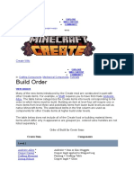 Build Order Create