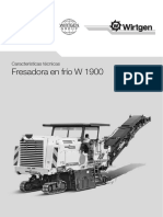 Fresadora en Frío W 1900: Características Técnicas