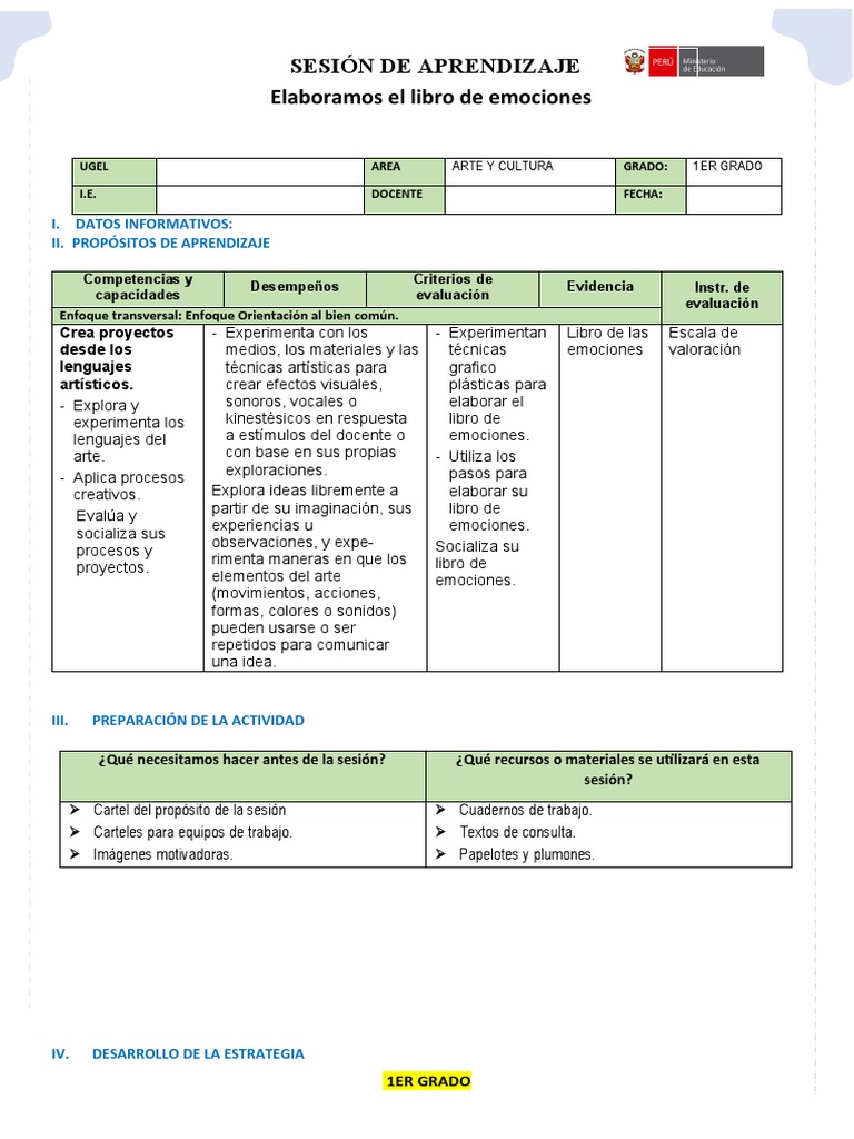 Elaboración del Libro de Emociones | PDF | Evaluación | Las emociones