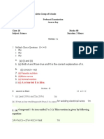 Preboard - Science - Class 10 Key