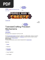 Crafting Precision Mechanism Create