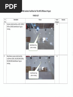 Punch List