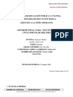Informe Final Del Docente-2022-2023