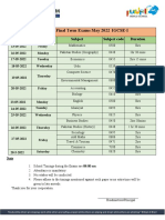 IGCSE I - Date Sheet & Syllabus Final Exams May 2022