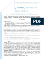 Arrêté Du 14 Décembre 2012 Fixant Les Conditions de Certification Des Entreprises Réalisant Des