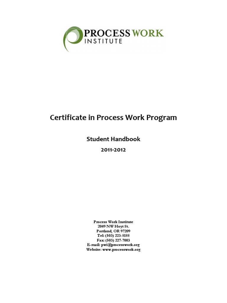 2011 Certificate Program Handbook | PDF | University And College ...