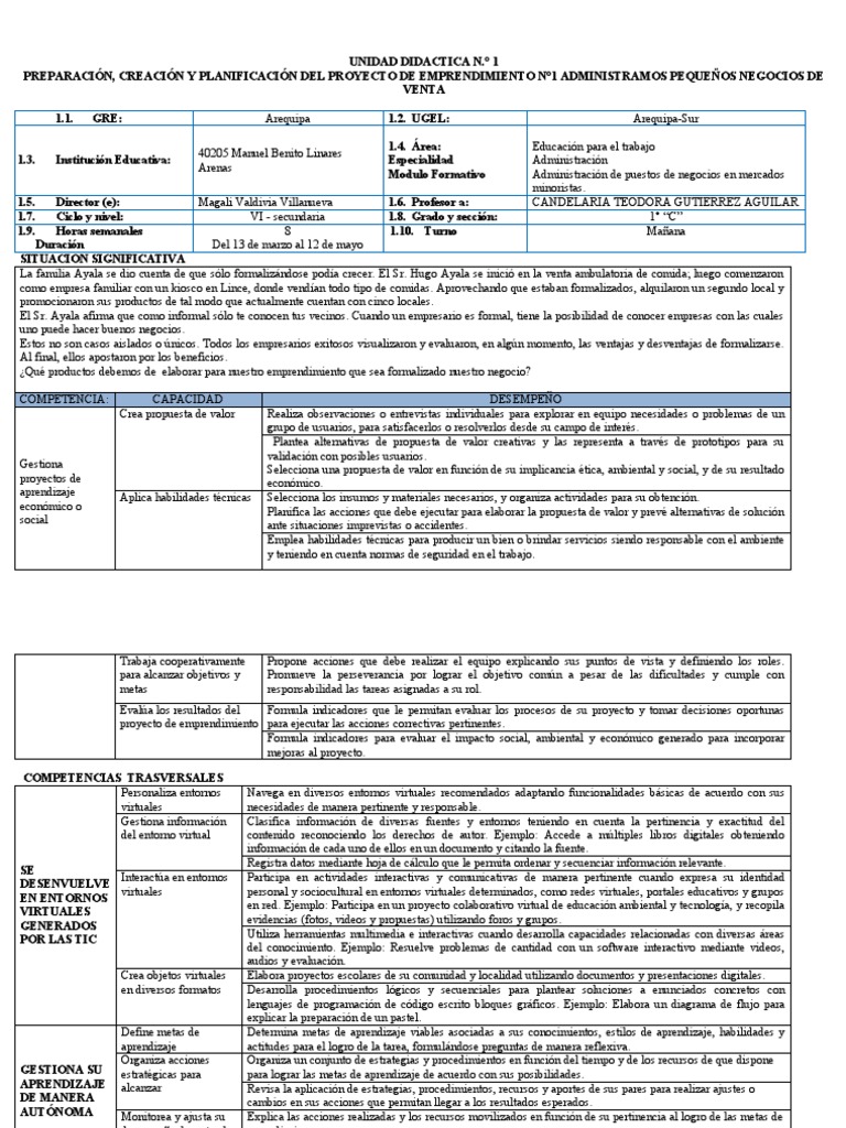 Modulo Formativo - Administración | PDF | Aprendizaje | Evaluación