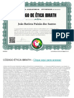 Certificado Código Ética João Batista Paixão Dos Santos