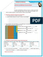 D1 A1 FICHA Resolvemos Problemas de Porcentajes.