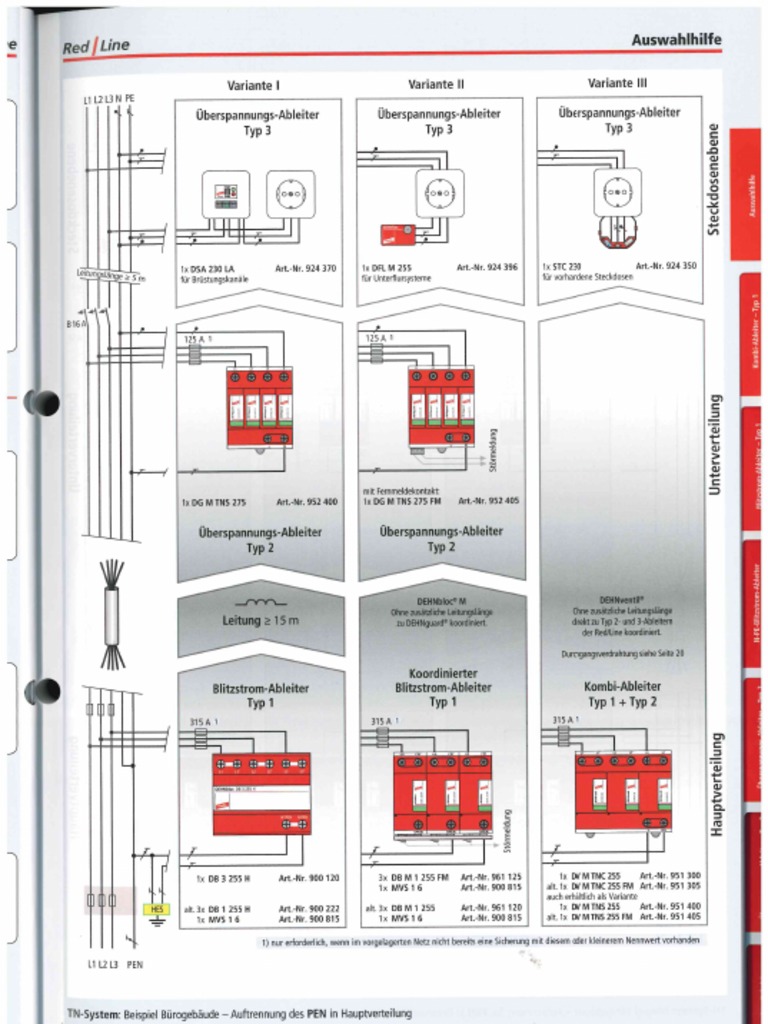 DEHN Auswahlhilfe Blitz- und Überspannungsschutz Produkte | PDF