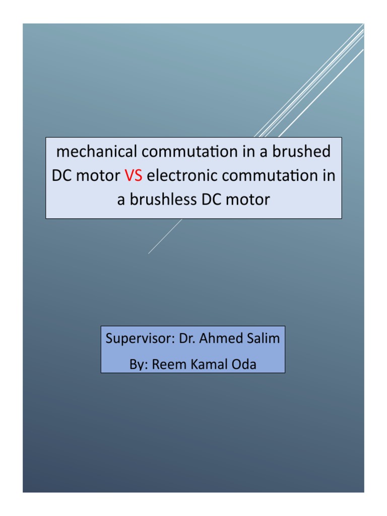 Brushed DC Motor PDF Electric Motor Equipment