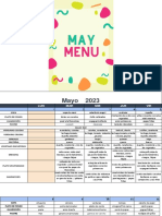 May Menu