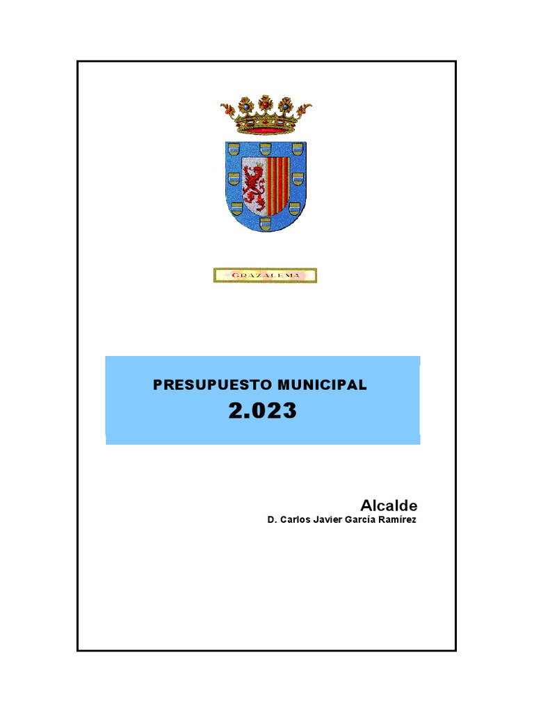 Presupuesto Municipal 2023 | PDF | Presupuesto | Impuestos