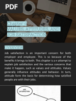 Chapter-4 - Values Attitude and Job Satisfaction