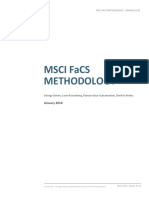 MSCI FaCS Methodology