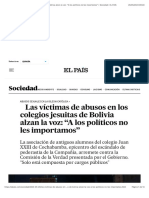 Las Víctimas de Abusos en Los Colegios Jesuitas de Bolivia Alzan La Voz: "A Los Políticos No Les Importamos" - Sociedad - EL PAÍS