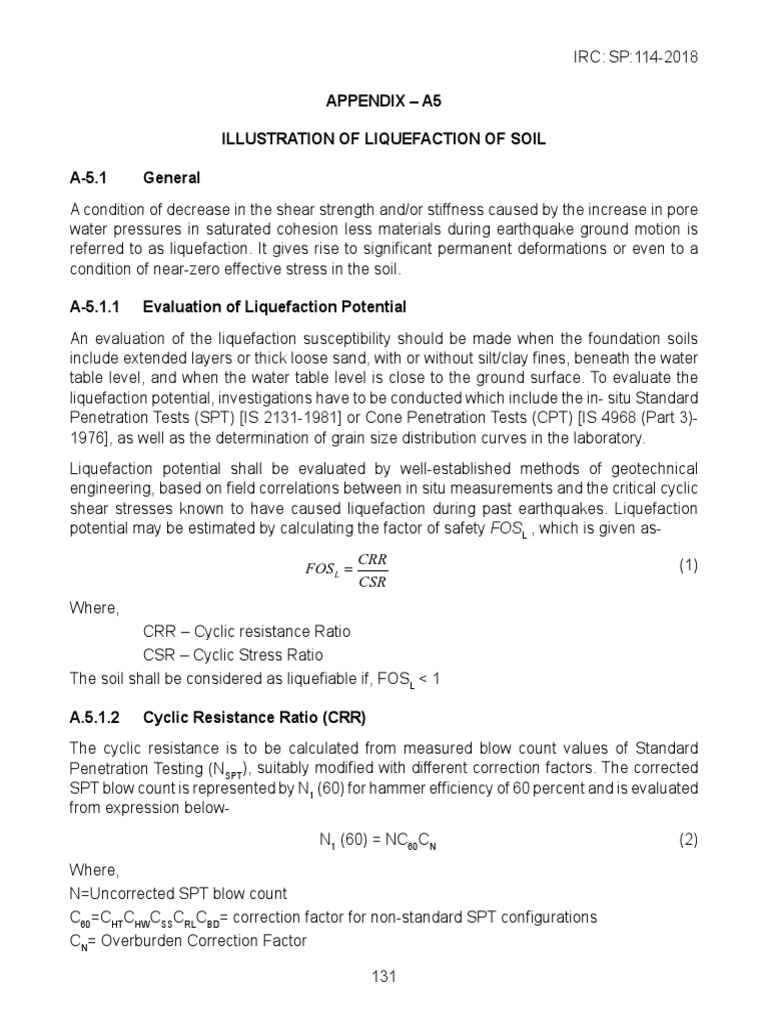 Liquefaction Potential Evaluation Guide | PDF | Mechanics | Physical ...