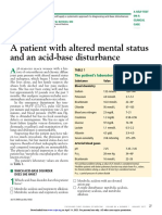 A Patient With Altered Mental Status and An Acid-Base Disturbance