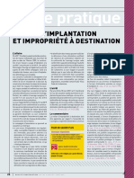 Fiche Expertise Judiciaire Defaut Dimplantation Et Impropriete A Destination