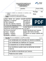 Evaluación Cs Nat 16.06 (2do)