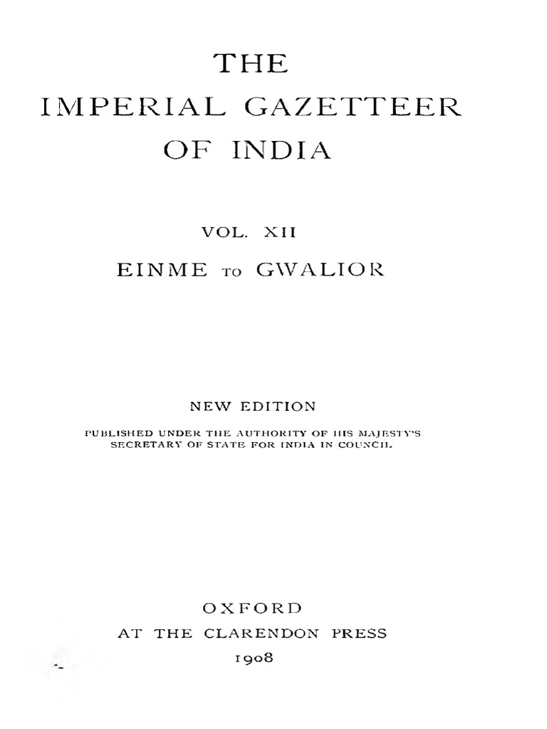 Imperial Gazetteer of India Vol.12 1908, PDF, Rupee