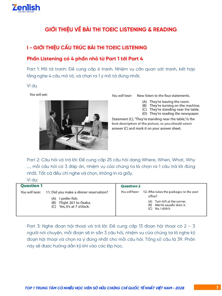 Giáo Trình Beginner's Toeic - 8.3.2023 | PDF