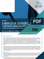 Curso Nova Lei de Licitacoes