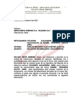 DERECHO DE PETICIÓN Familiares de CARLOS EDUARDO AXA XL