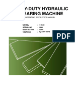 Fintek Shearing Machine H-0845 Press Shop (No1838) Manual - Agriauto