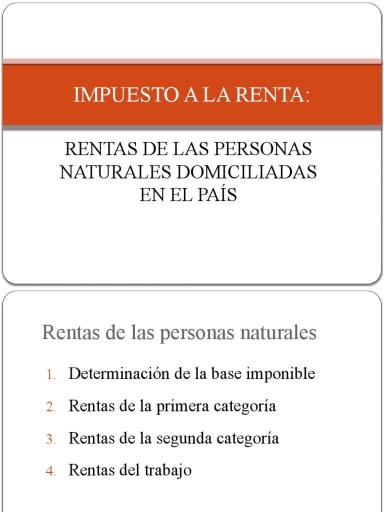 Rentas de Personas Naturales en el País | PDF | Impuesto sobre la renta ...