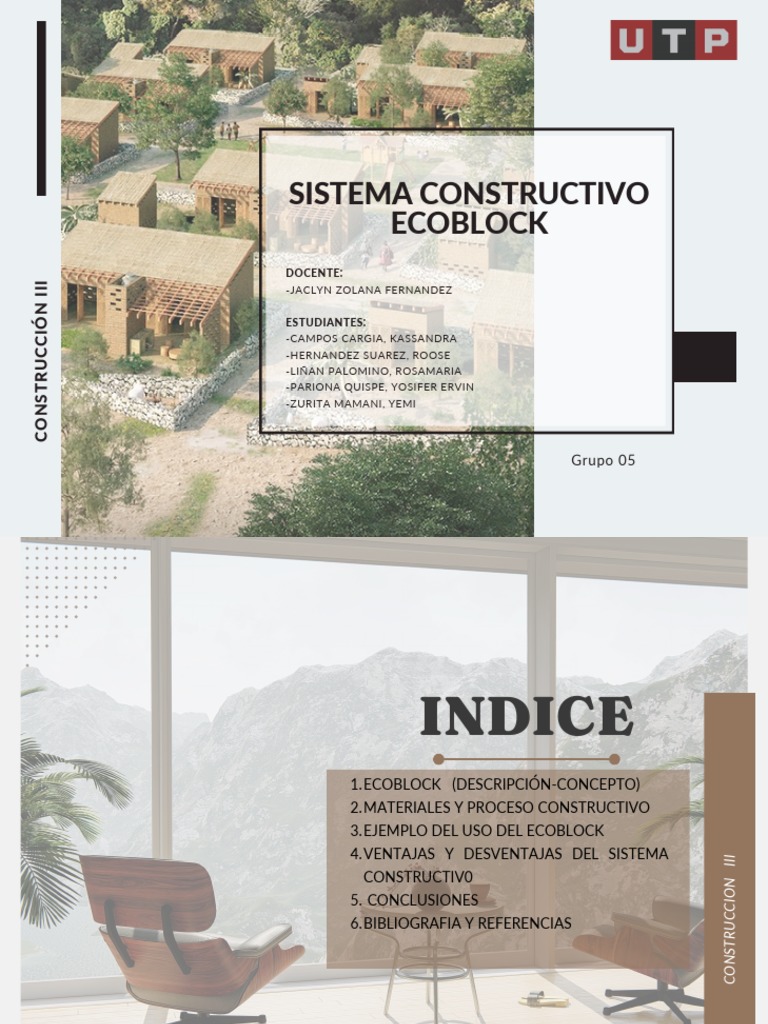 S04.sistema Constructivo Ecoblock | PDF | Hormigón | Uso eficiente de ...