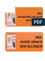 Order: (Kotak Tisu & Stand HP) : Sma Negeri 1 Simpang Kiri